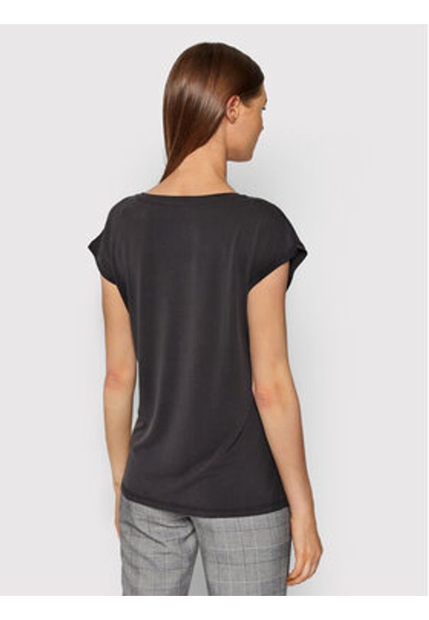 Vero Moda T-Shirt Filli 10247666 Czarny Regular Fit. Kolor: czarny. Materiał: syntetyk