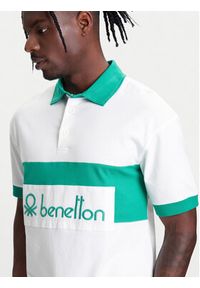 United Colors of Benetton - United Colors Of Benetton Polo 3MCYU301U Biały Regular Fit. Typ kołnierza: polo. Kolor: biały. Materiał: bawełna #5