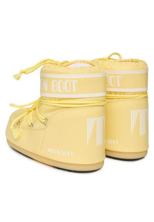 Moon Boot Śniegowce Mb Icon Low Nylon 80D1409340 Żółty. Kolor: żółty. Materiał: skóra