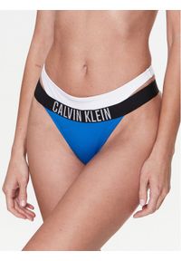 Calvin Klein Swimwear Dół od bikini KW0KW02020 Niebieski. Kolor: niebieski. Materiał: syntetyk #1