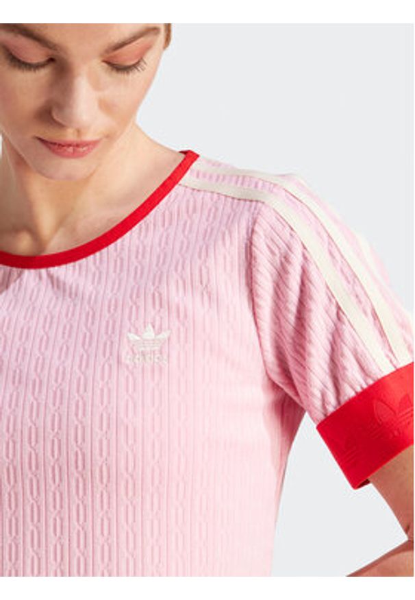 Adidas - adidas T-Shirt IK7845 Różowy. Kolor: różowy. Materiał: syntetyk
