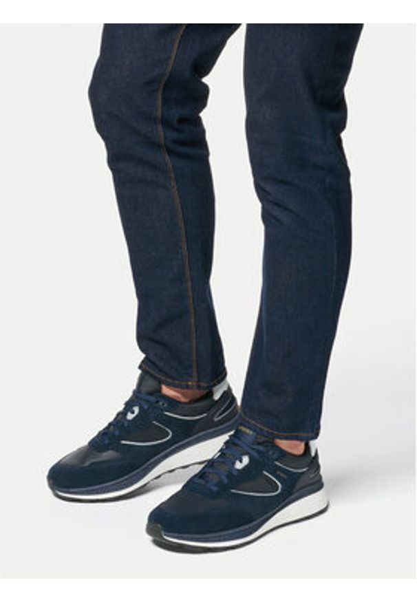 Geox Sneakersy U Spherica Actif X1 U46HGA 02285 C4002 Granatowy. Kolor: niebieski. Materiał: zamsz, skóra