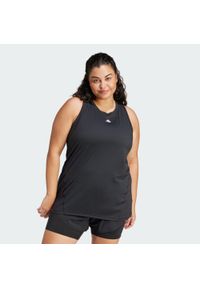 Adidas - Koszulka Designed for Training (Plus Size). Kolekcja: plus size. Kolor: czarny. Materiał: materiał