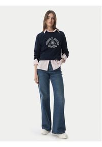 Tommy Jeans Bluza Heritage Logo DW0DW22821 Granatowy Regular Fit. Kolor: niebieski. Materiał: bawełna #5