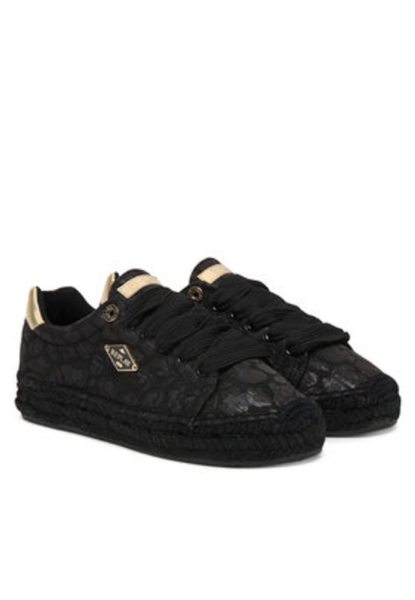 Replay - REPLAY Espadryle GWF22 .000.C0098T Czarny. Kolor: czarny. Materiał: materiał
