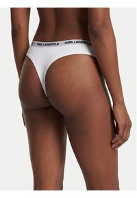 Karl Lagerfeld - KARL LAGERFELD Komplet stringów B1W47031 Biały. Kolor: biały. Materiał: bawełna #3