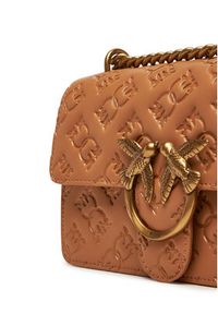 Pinko - PINKO Torebka Love One Mini Dc PE 25 PLTT 100074 A1YB Brązowy. Kolor: brązowy. Materiał: skórzane