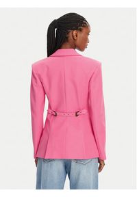 Versace Jeans Couture Marynarka 78HAQ702 Różowy Slim Fit. Kolor: różowy. Materiał: wiskoza, syntetyk #5