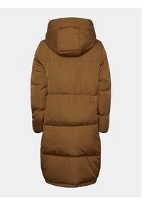 YAS Płaszcz zimowy 26031874 Brązowy Regular Fit. Kolor: brązowy. Materiał: syntetyk. Sezon: zima