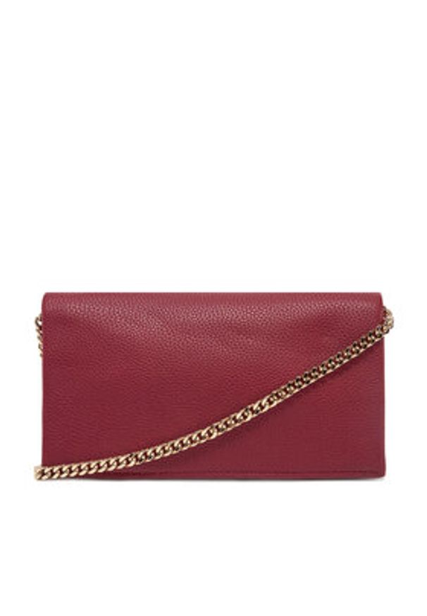 TOMMY HILFIGER - Tommy Hilfiger Torebka Th Her Flap W/Chain AW0AW17403 Czerwony. Kolor: czerwony. Materiał: skórzane