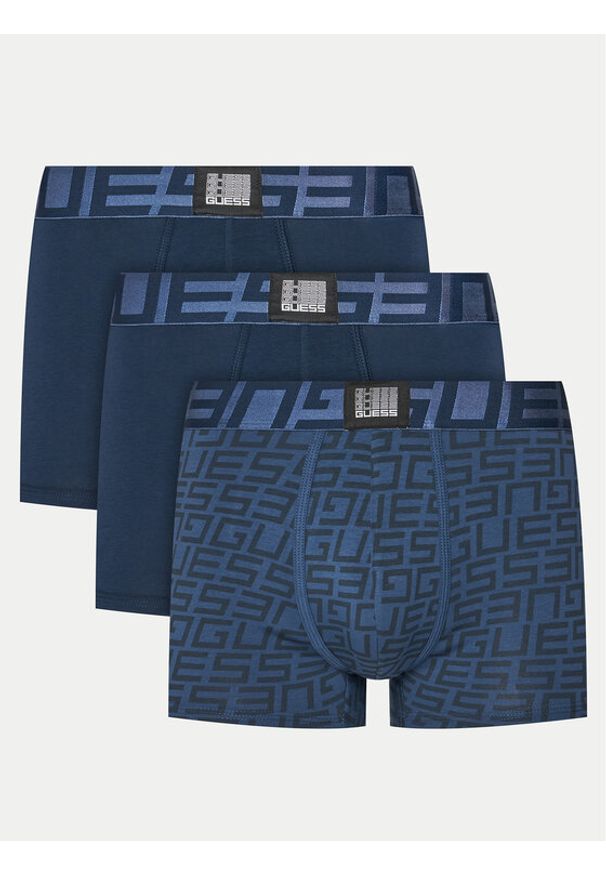 Guess Komplet bokserek U4RG01 K6YW0 Granatowy. Kolor: niebieski. Materiał: bawełna