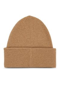 Calvin Klein Czapka Leather Patch Docker Beanie K50K510978 Zielony. Kolor: zielony. Materiał: wełna