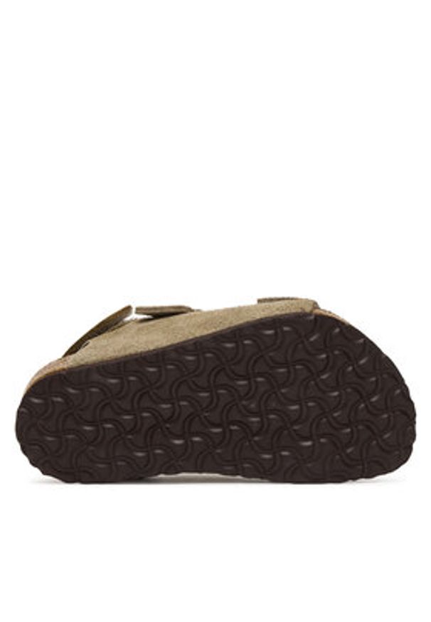 Birkenstock Sandały Milano As 1029465 S Beżowy. Kolor: beżowy. Materiał: skóra, zamsz