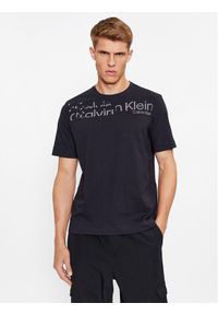 Calvin Klein Performance T-Shirt 00GMF3K141 Czarny Regular Fit. Kolor: czarny. Materiał: bawełna, syntetyk