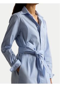 Polo Ralph Lauren Sukienka koszulowa 211A96362001 Błękitny Regular Fit. Typ kołnierza: polo. Kolor: niebieski. Materiał: bawełna. Typ sukienki: koszulowe #3