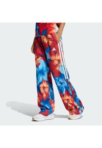 Adidas - SPODNIE DRESOWE ADIDAS x FARM RIO HOUSE OF TIRO. Kolor: niebieski, wielokolorowy, biały. Materiał: dresówka. Sport: fitness #1