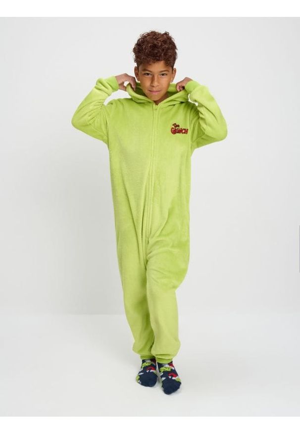 Sinsay - Piżama Onesie Grinch - zielony. Kolor: zielony
