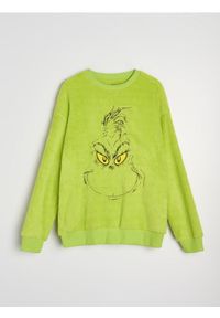 Sinsay - Bluza crewneck regular z misiem Grinch - Inny
