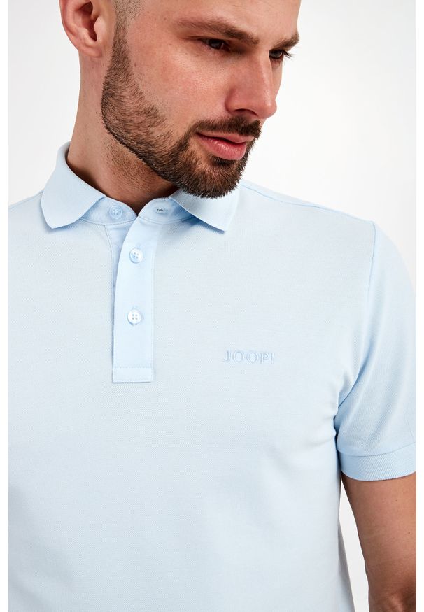 Polo Primus JOOP!. Typ kołnierza: polo. Długość rękawa: krótki rękaw. Długość: krótkie. Wzór: haft. Styl: klasyczny