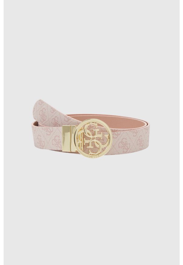 Guess - GUESS Różowy pasek damski Noelle H35, Rozmiar M. Kolor: różowy