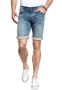 Mustang - SPODENKI MUSTANG Chicago Short DENIM BLUE 1007754 5000 103. Materiał: denim #9