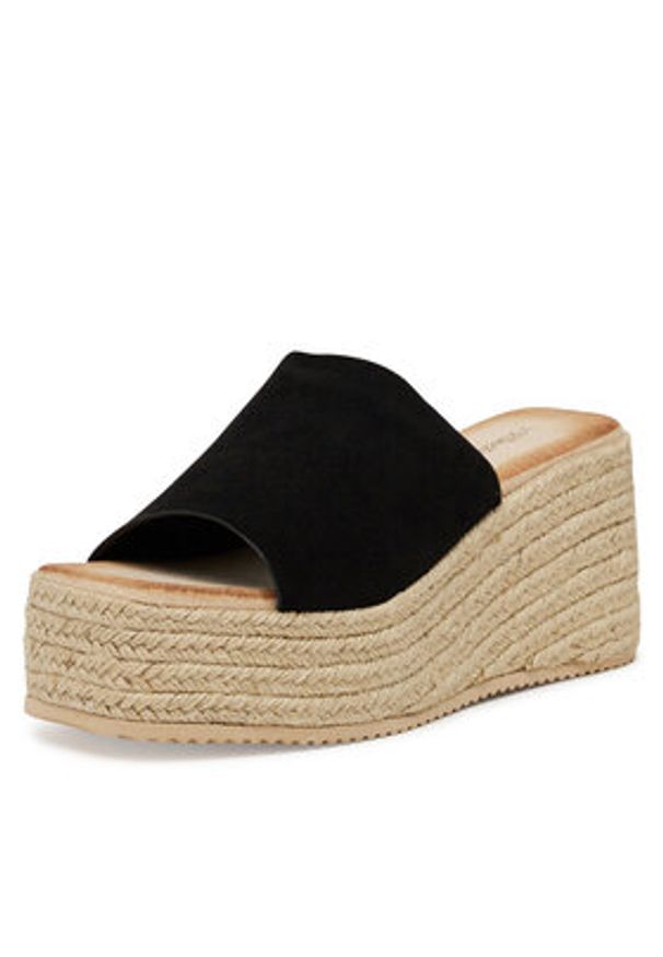 DeeZee Espadryle LE601-113 Czarny. Kolor: czarny. Materiał: materiał