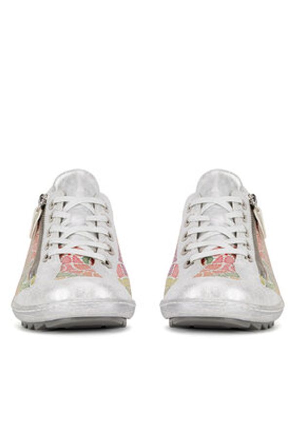 Remonte Półbuty R1402-97 Kolorowy. Materiał: zamsz, skóra. Wzór: kolorowy