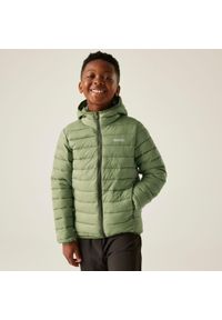 Regatta - Marizion Kids Water Repellent Active Hooded Baffled Jacket Jacket. Kolor: zielony. Sport: turystyka piesza #1