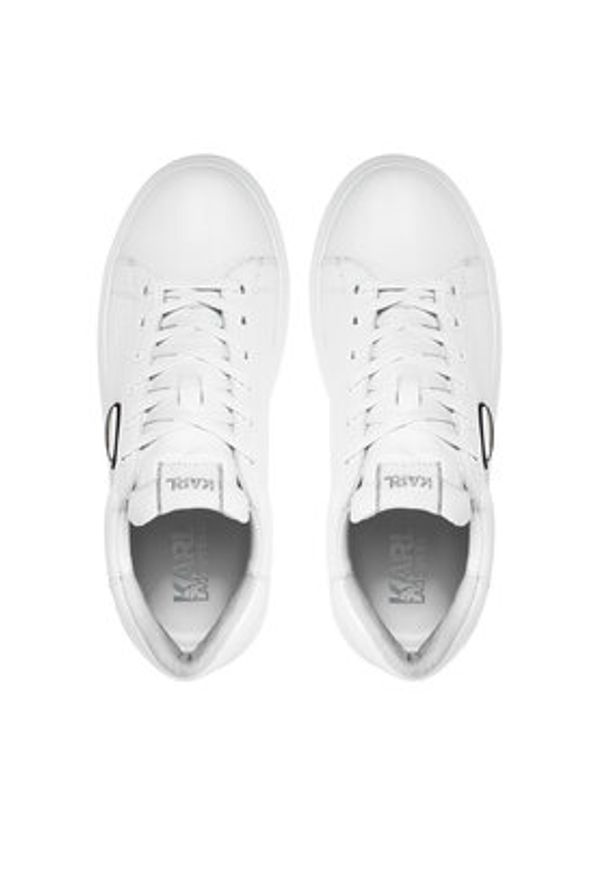 Karl Lagerfeld - KARL LAGERFELD Sneakersy KL52530N Biały. Kolor: biały. Materiał: skóra