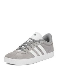 Adidas - adidas Sneakersy Vl Court 3.0 K ID6314 Szary. Kolor: szary. Materiał: zamsz, skóra #5