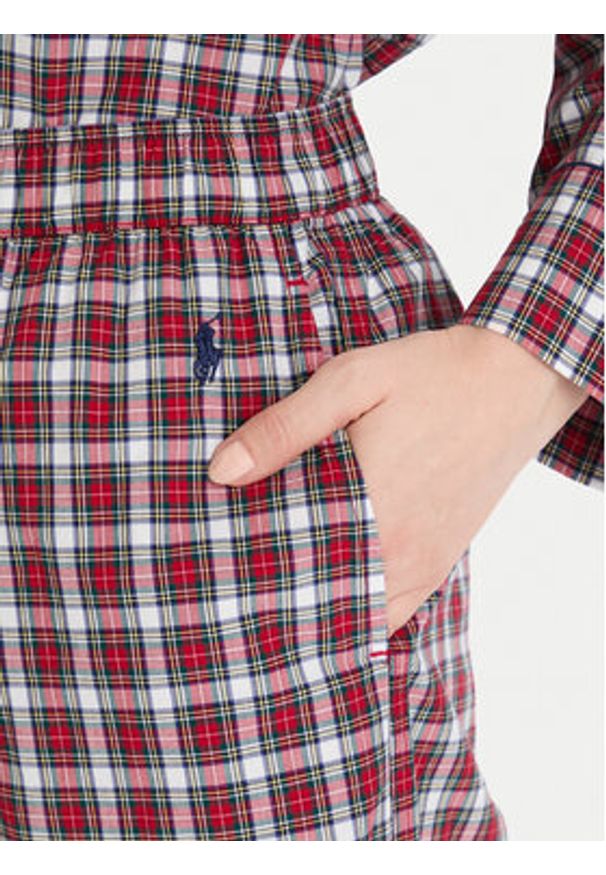 Polo Ralph Lauren Piżama 4P0429 Bordowy Relaxed Fit. Kolor: czerwony. Materiał: bawełna