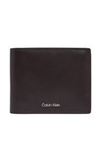 Calvin Klein Portfel Raised Billfold W/ Coin LV04D1163G Brązowy. Kolor: brązowy. Materiał: skóra #1
