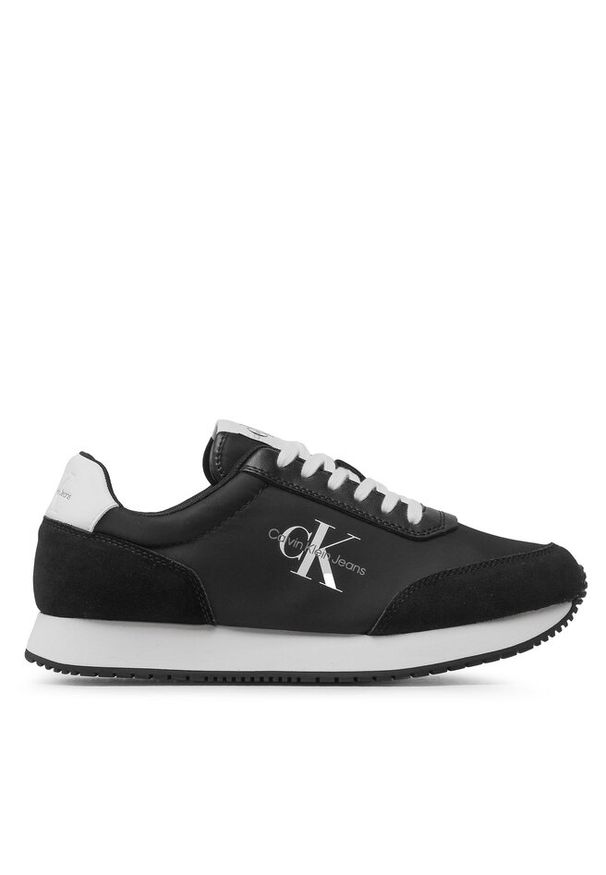 Sneakersy Calvin Klein Jeans. Kolor: czarny. Styl: retro