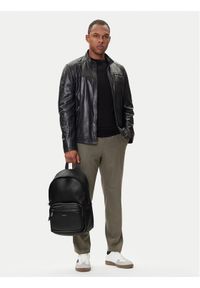 Calvin Klein Plecak podróżny Raised Round Backpack LV04D3155G Czarny. Kolor: czarny. Materiał: skóra #1