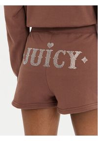 Juicy Couture Szorty sportowe Sully Rodeo JCBHS223825 Brązowy Regular Fit. Kolor: brązowy. Materiał: bawełna #3