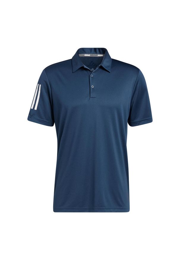 Adidas - Koszulka adidas Polo adidas 3-Stripe Basic, Mężczyźni. Typ kołnierza: polo. Kolor: niebieski, wielokolorowy, biały. Materiał: poliester, materiał. Styl: sportowy