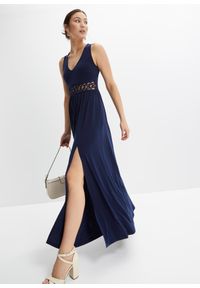 bonprix - Sukienka z dżerseju. Kolor: niebieski. Materiał: jersey #1