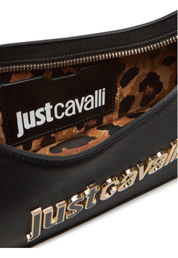 Just Cavalli Torebka 78RA4BB6 ZS766 Czarny. Kolor: czarny. Materiał: skórzane