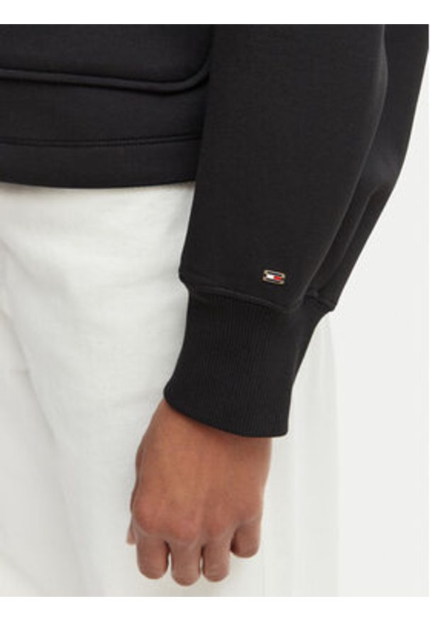 TOMMY HILFIGER - Tommy Hilfiger Bluza WW0WW48730 Czarny Relaxed Fit. Kolor: czarny. Materiał: bawełna
