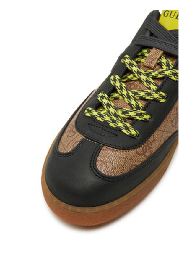 Guess Sneakersy FMPNII ELE12 Brązowy. Kolor: brązowy. Materiał: skóra
