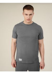 outhorn - T-shirt z nadrukiem męski. Okazja: na co dzień. Materiał: bawełna, jersey. Wzór: nadruk. Styl: casual #6