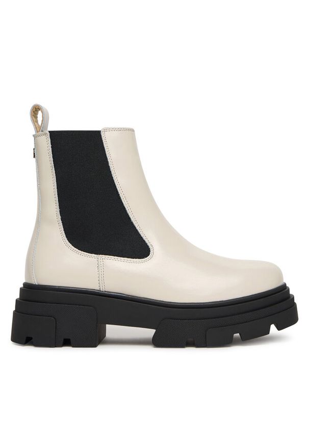 TOMMY HILFIGER - Sztyblety Tommy Hilfiger. Kolor: beżowy