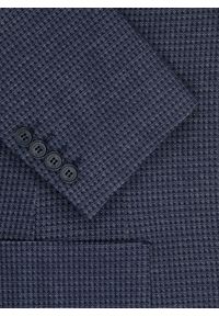 Pako Lorente - PAKO LORENTE - Casualowa marynarka męska w kolorze granatowym. Okazja: na co dzień. Kolor: niebieski. Materiał: bawełna, poliester, elastan. Styl: casual #5