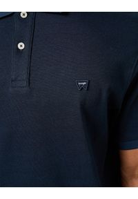 Wrangler - WRANGLER POLO SHIRT MĘSKA KOSZULKA POLO POLÓWKA BLACK IRIS 112350415. Typ kołnierza: polo #5