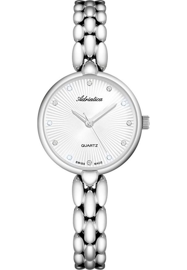 Zegarek Adriatica Zegarek damski Adriatica A3788.5143Q CYRKONIE srebrny. Kolor: srebrny