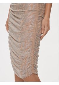Patrizia Pepe Sukienka koktajlowa 8A1324/J197-B799 Beżowy Slim Fit. Kolor: beżowy. Materiał: syntetyk. Styl: wizytowy #3