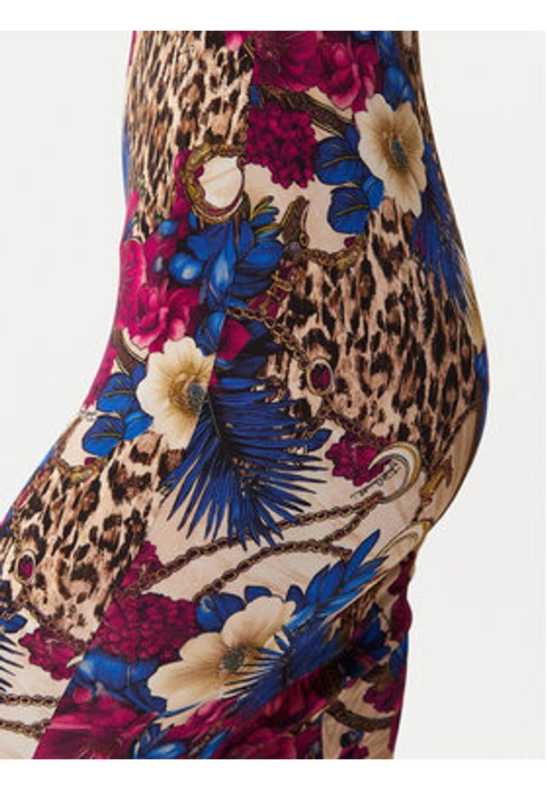 Just Cavalli Sukienka codzienna 79PAO952 JS531 Kolorowy Slim Fit. Okazja: na co dzień. Materiał: wiskoza. Wzór: kolorowy. Typ sukienki: proste. Styl: casual