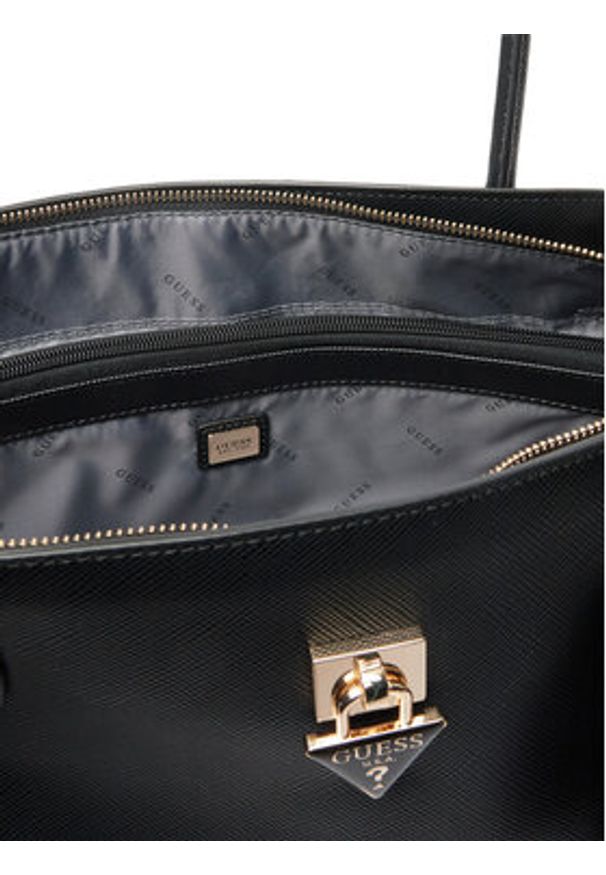 Guess Torebka Patsie Travel TWSN99 19024 Czarny. Kolor: czarny. Materiał: skórzane