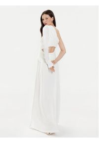 TwinSet - TWINSET Sukienka wieczorowa 241TP2740 Biały Slim Fit. Kolor: biały. Materiał: wiskoza. Styl: wizytowy #5