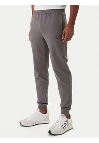 EA7 Emporio Armani Spodnie dresowe 8NPP66 PJVRZ Szary Regular Fit. Kolor: szary. Materiał: bawełna #1